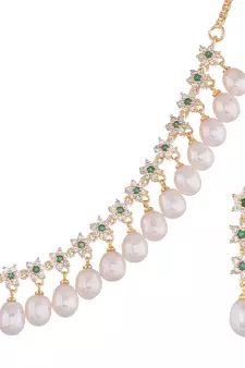 Multicolor pearl necklace-sets