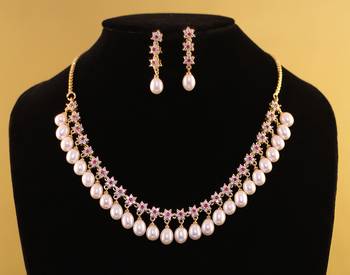 Multicolor pearl necklace-sets 1