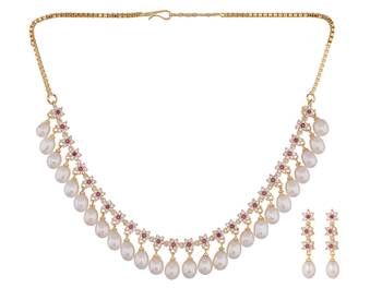 Multicolor pearl necklace-sets 2