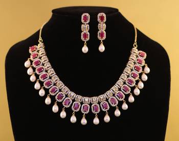 Multicolor pearl necklace-sets 1
