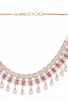 Multicolor pearl necklace-sets