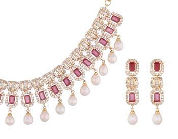 Multicolor pearl necklace-sets 3