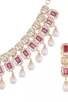 Multicolor pearl necklace-sets