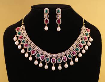 Multicolor pearl necklace-sets 1