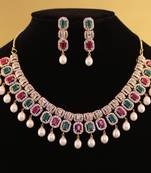 Multicolor pearl necklace-sets