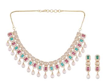 Multicolor pearl necklace-sets 2