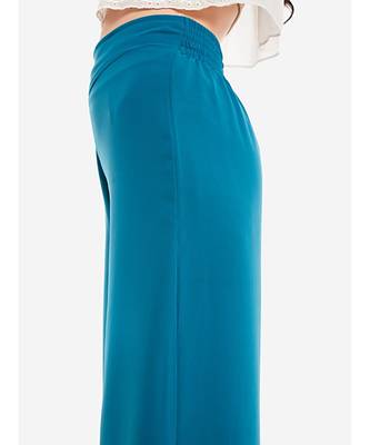 Light Blue solid Crepe Palazzo 6
