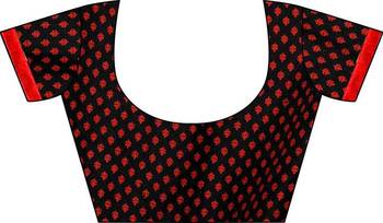 New Design linen jute silk saree with printed border and butti work 4
