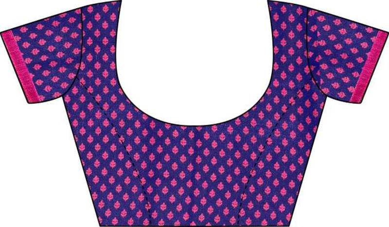 New Design linen jute silk saree with printed border and butti work