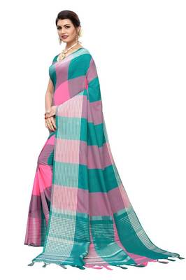 Soft Cotton Pure woven Silk Saree 3