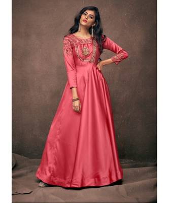 Satin Silk Wedding Gowns 1