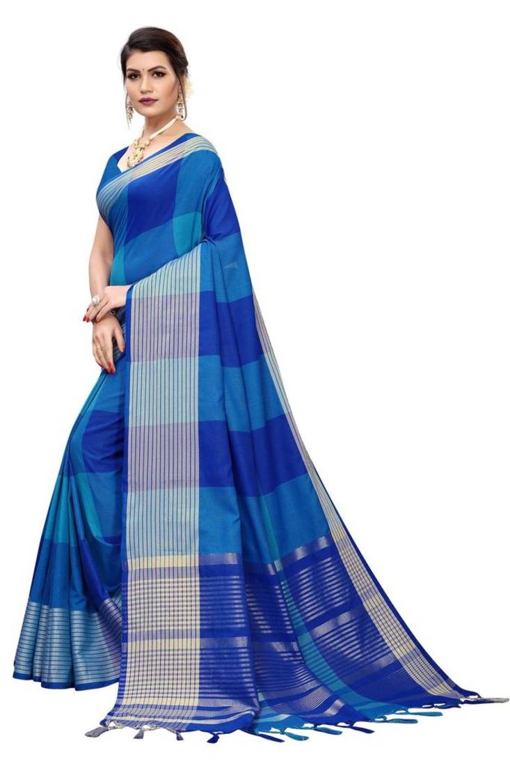 Soft Cotton Pure woven Silk Saree