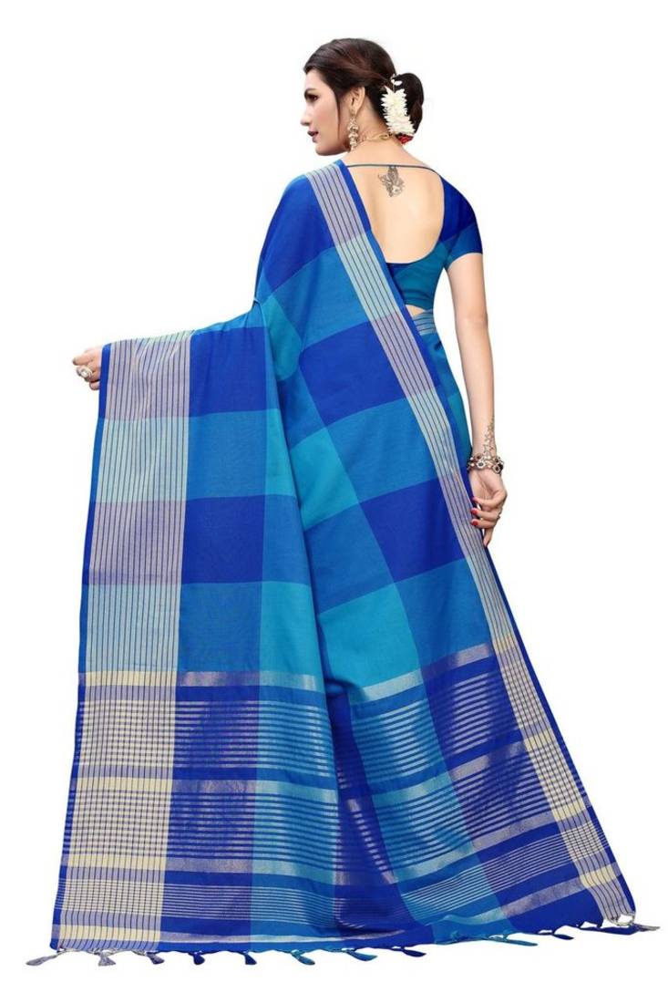 Soft Cotton Pure woven Silk Saree