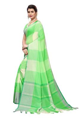Soft Cotton Pure woven Silk Saree 3