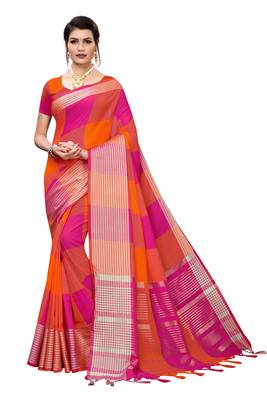 Soft Cotton Pure woven Silk Saree 1