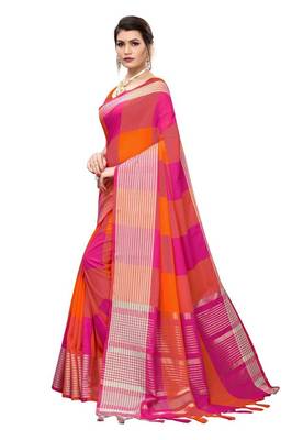 Soft Cotton Pure woven Silk Saree 3
