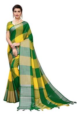 Soft Cotton Pure woven Silk Saree 1