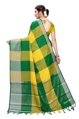 Soft Cotton Pure woven Silk Saree 3