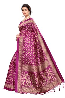 Latest Banarasi Art Silk Saree with Blouse 3