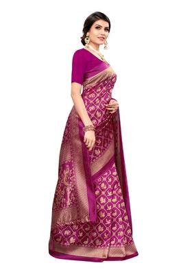 Latest Banarasi Art Silk Saree with Blouse 4