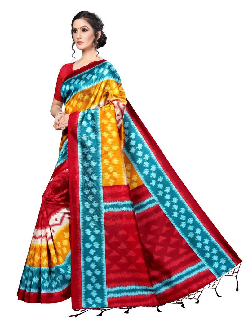 New Banarasi Art Silk Saree With  Blouse