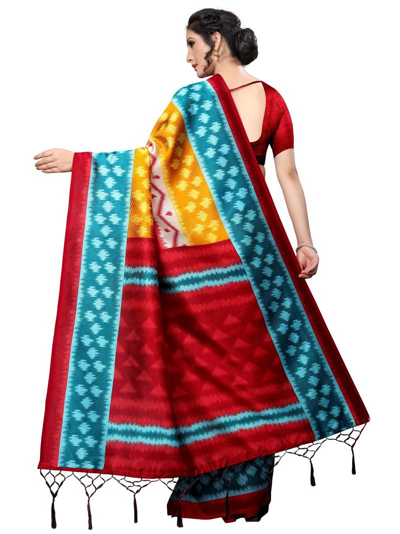 New Banarasi Art Silk Saree With  Blouse