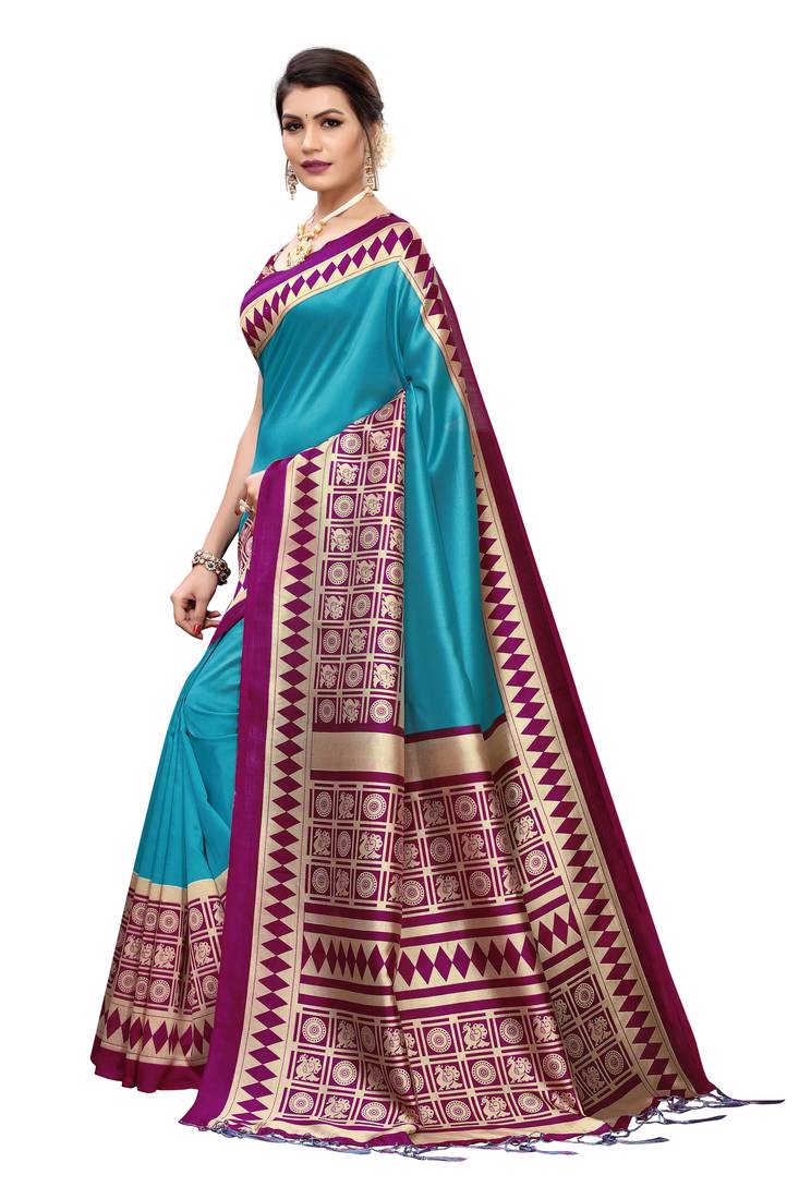 New Banarasi Art Silk Saree With  Blouse