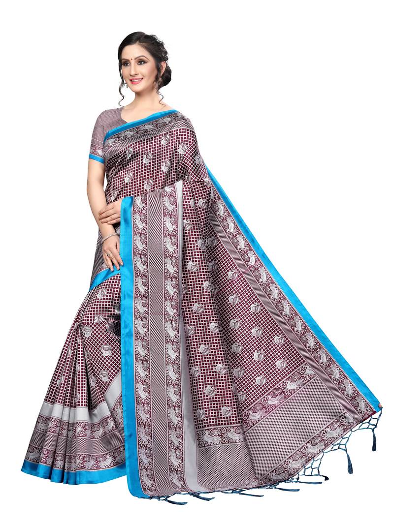New Banarasi Art Silk Saree With  Blouse