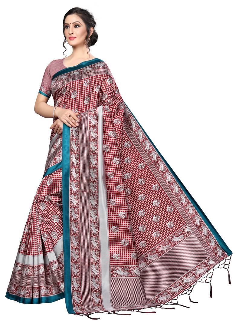 New Banarasi Art Silk Saree With  Blouse