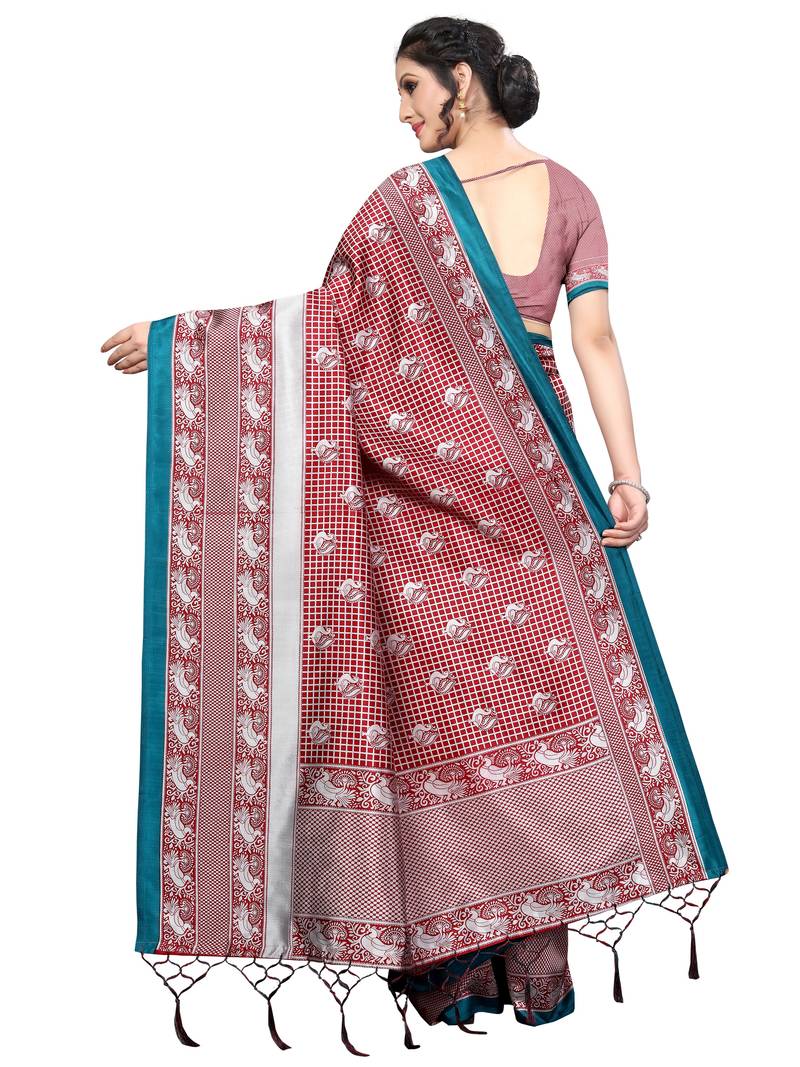 New Banarasi Art Silk Saree With  Blouse