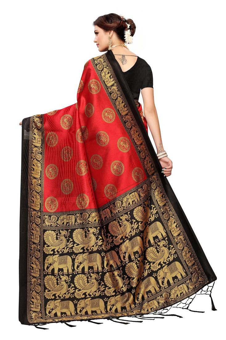 New Banarasi Art Silk Saree With  Blouse