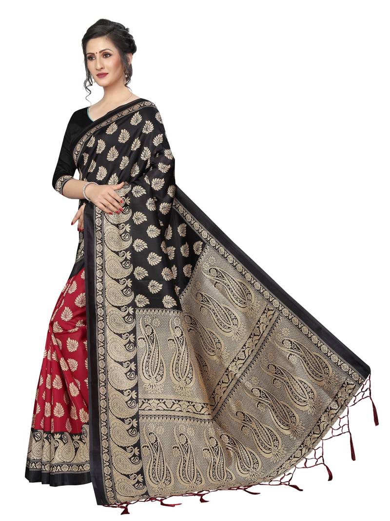 New Banarasi Art Silk Saree With  Blouse