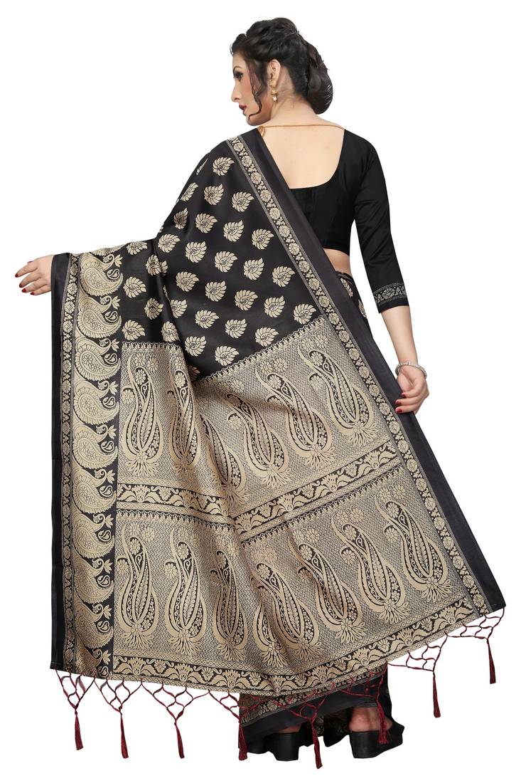 New Banarasi Art Silk Saree With  Blouse