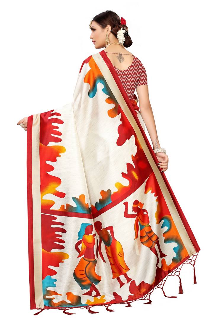 New Banarasi Art Silk Saree With  Blouse