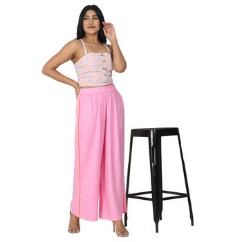 Lingra Solid Palazzos 1