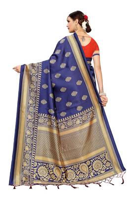 New Banarasi Art Silk Saree With  Blouse 3