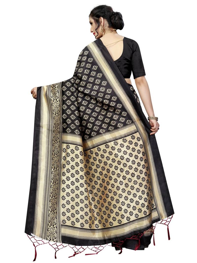 New Banarasi Art Silk Saree With  Blouse