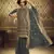 Enchanting Grey sequins embroidered net Gharara Suit