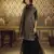 Catching Black sequins embroidered net Sharara Salwar kameez