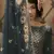 Delightful Teal Green sequins embroidered net Sharara Suit for Eid