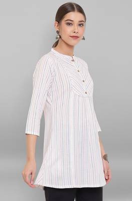 White woven cotton tunics 3