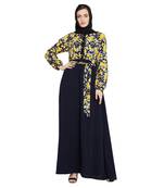 Blue plain kashibo abaya