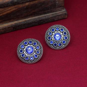 Blue studs 1