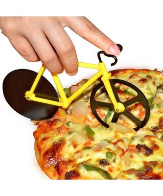 stainless steel Bicycle shape Pizza cutter 2