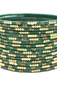 Green bangles-and-bracelets