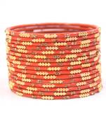 Orange bangles-and-bracelets
