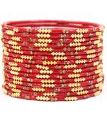 Red bangles-and-bracelets