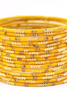 Yellow bangles-and-bracelets