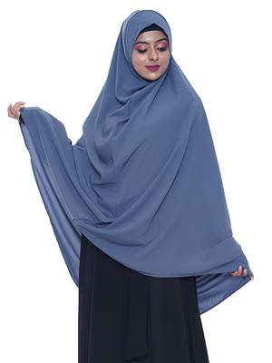women's salafi/maftha/hijab/makhna/prayer hijab grey-XL 1