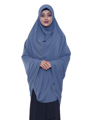 women's salafi/maftha/hijab/makhna/prayer hijab grey-XL 2